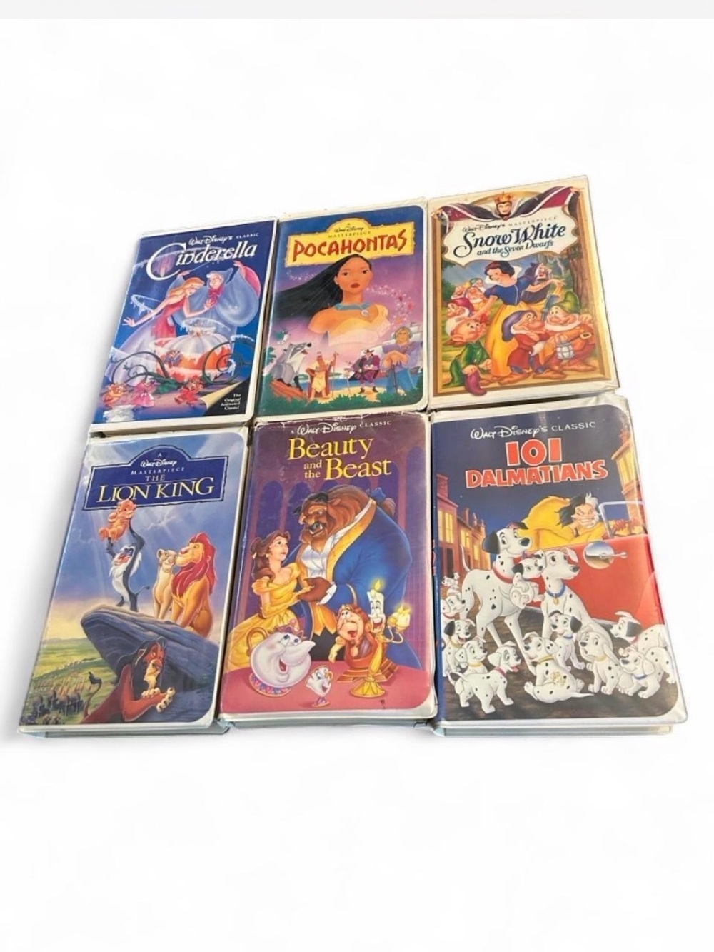 Walt Disney Classic VHS Movie Lot - Cinderella, Pocahontas, Snow White and More